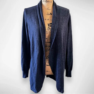 ELLA MOSS‎ Women's Karla Open Front Cardigan Indigo Blue Medium | EUC